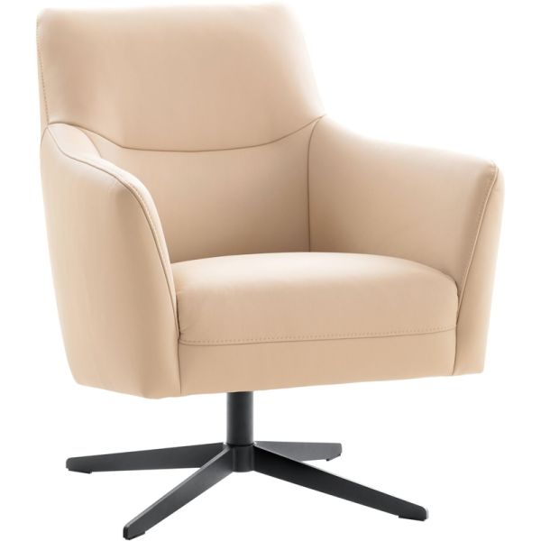 DUNA Draaifauteuil leder toledo mastic