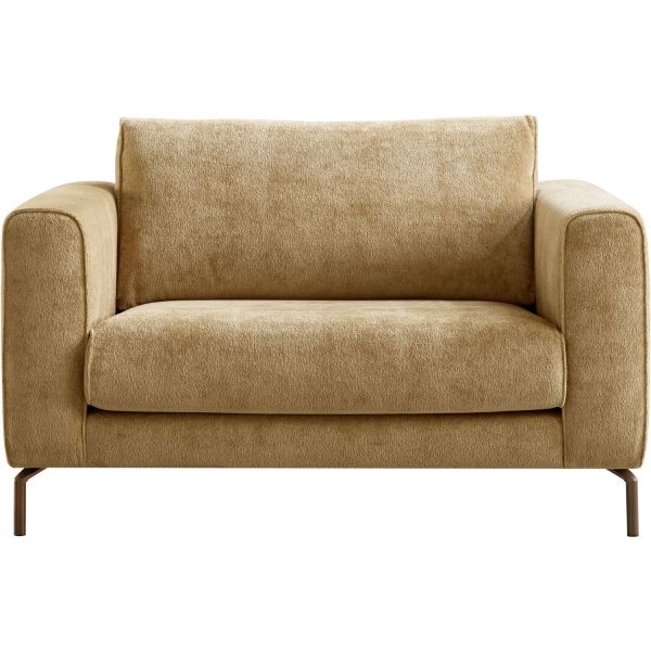 Loveseat Linoza bouclé lichtbruin premium comfort