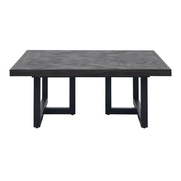 Salontafel Vinito 95x95 eiken fineer zwart