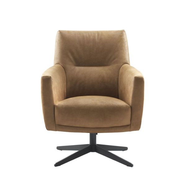 Draaifauteuil Morini pocket/HR-schuim zitting camel