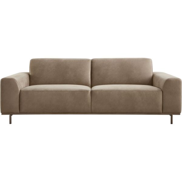 3 zitsbank Pantini microleder bruin excellent comfort