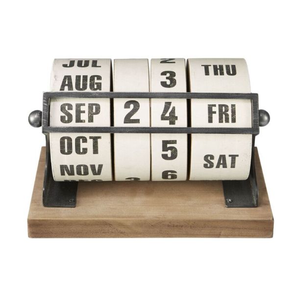 Houten kalender Nimar naturel