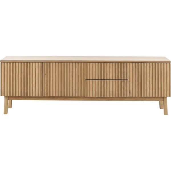 TV-meubel Arrosto eikenhout 58x180x40 cm light roast