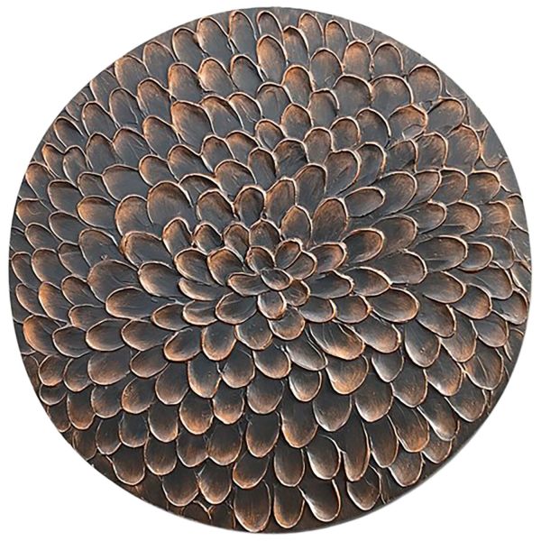 Wandpaneel Pictura 100 cm rond bruin