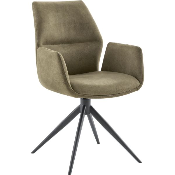 Eetkamerstoel Faido microvezel groen