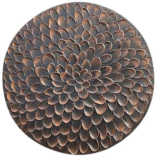 Wandpaneel Pictura 80 cm rond bruin