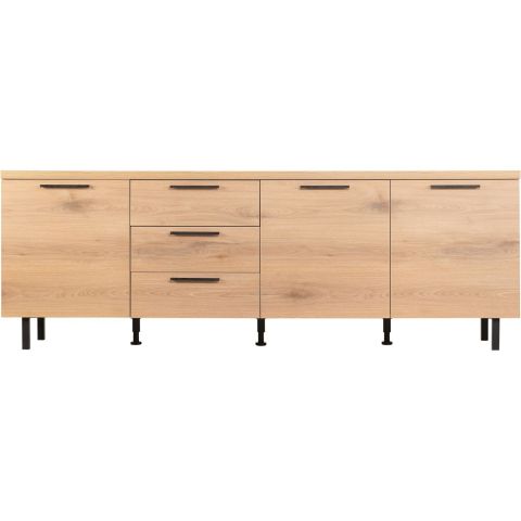 Dressoir Paranno 77x220x42 cm bruin