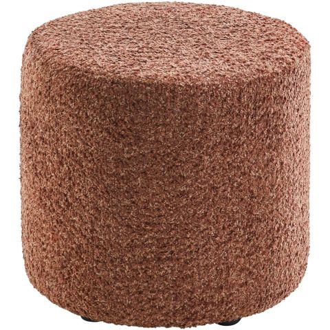 Poef Roby 40 cm bruin rond
