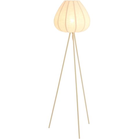 Vloerlamp Moscito ecru linnen 1-lichts