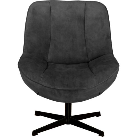 Draaifauteuil Fortenza velvet antraciet