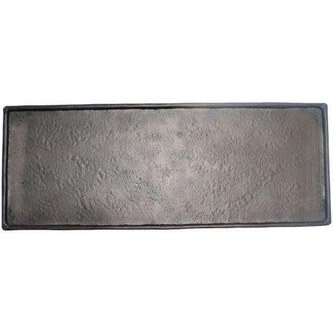 Decoratieschaal Trebbia 20x60 cm rechthoekig zwart