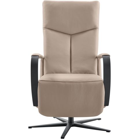 Relaxfauteuil Seduto elektrisch leder beige
