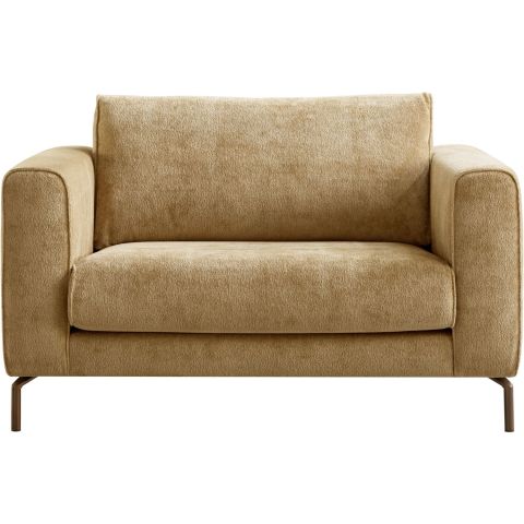 Loveseat Linoza bouclé lichtbruin premium comfort