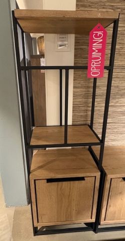 CORNEDO Boekenkast 1dr, 4ov natur decor