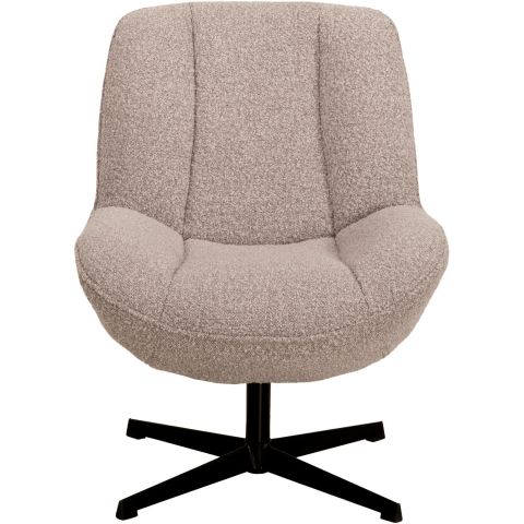 Draaifauteuil Fortenza bouclé beige