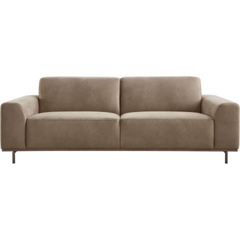 3 zitsbank Pantini microleder bruin excellent comfort