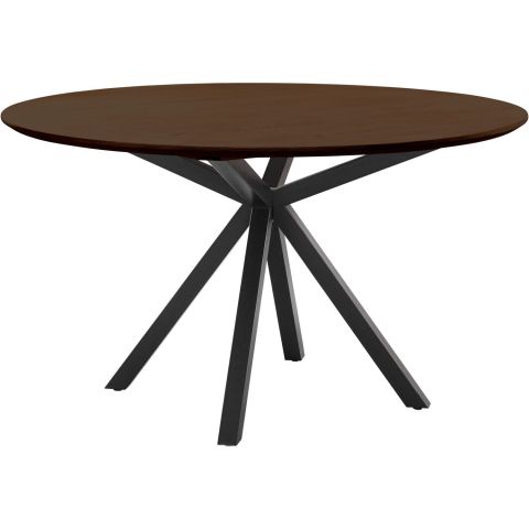 Eettafel Belvio 140 cm rond dark oak