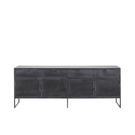 Dressoir Orizone (202 cm) zwart metaal