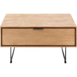 Salontafel Aska 80x80 cm vierkant naturel brushed