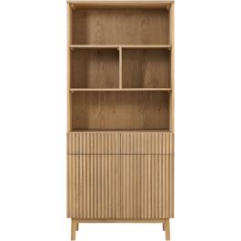 Boekenkast Arrosto eikenhout 203x90x45 cm light roast