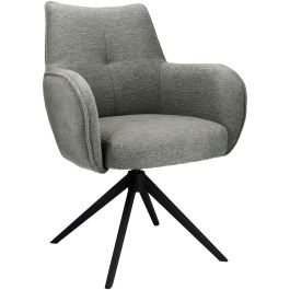 Eetkamerstoel Dordona draaibaar grijs