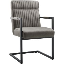 Eetkamerstoel Dantero microvezel antraciet