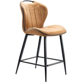 Barkruk Tantini microvezel cognac