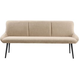 Eetkamerbank Ceno velvet lichtbruin