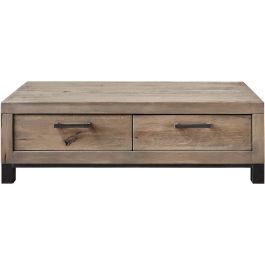 Salontafel Hevano eikenhout 65x132 cm rechthoekig moose
