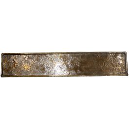 Decoratieschaal Trebbia 7,5x38 cm rechthoekig brons