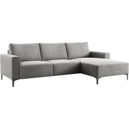 Hoekbank rechts Fabria grijs basic comfort