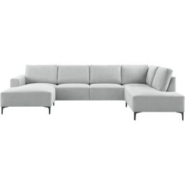 Hoekbank rechts Fabria groot lichtgrijs basic comfort