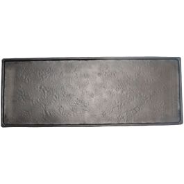 Decoratieschaal Trebbia 20x60 cm rechthoekig zwart