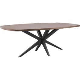 Eettafel Mascaro 160x92 cm Deens ovaal dark mango