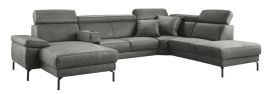 Hoekbank rechts Tusari microleder antraciet basic comfort