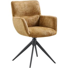 Eetkamerstoel Lasanto draaibaar okergeel
