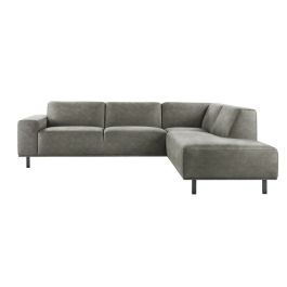 Hoekbank rechts Pantini microleder grafiet basic comfort