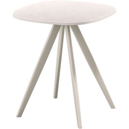 Salontafel Fitura keramiek 40x40 cm vierkant wit