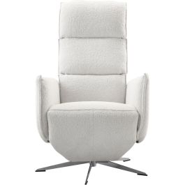 Relaxfauteuil Moio verstelbare rug en voetensteun M lichtgrijs