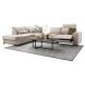 Hoekbank links Licato taupe relaxfunctie excellent comfort hocker