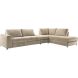 Hoekbank rechts Licato taupe relaxfunctie excellent comfort