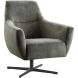 Draaifauteuil Gudo velvet donkergroen