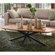 Salontafel Romaro teakhout 140x70 cm Deens ovaal mix rough