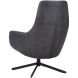Draaifauteuil Vaneze microleder antraciet