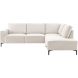 Hoekbank rechts Fabria beige basic comfort