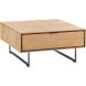 Salontafel Aska 80x80 cm vierkant naturel brushed