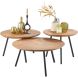 Salontafel Romaro teakhout 75 cm rond mix rough