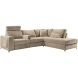 Hoekbank rechts Licato taupe relaxfunctie excellent comfort