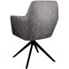 Eetkamerstoel Balestro draaibaar microleder antraciet