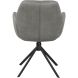 Eetkamerstoel Loranzo draaibaar microvezel grijs